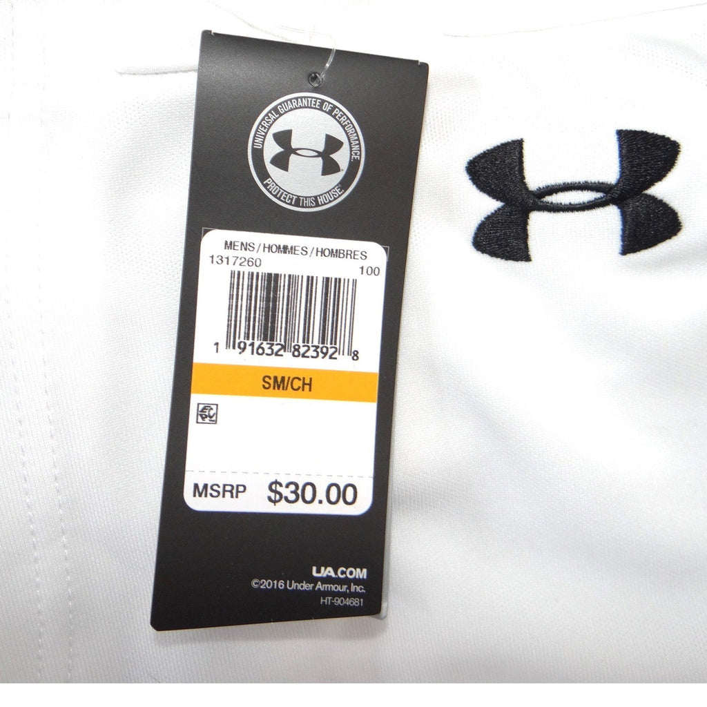 NWT-Under Armour HeatGear Mens Baseball Pants White Loose Fit Small