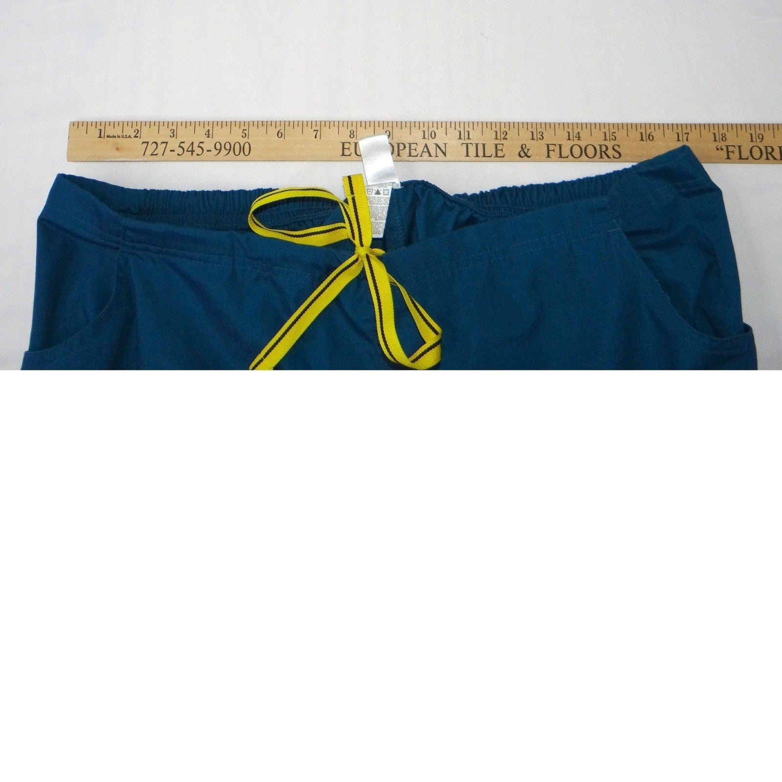 Wink Unisex Scrub Pants Navy Blue XL Flare Leg Drawstring Pockets