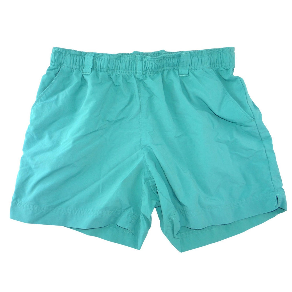 Columbia PFG Women Teal Green Fishing Shorts Size M 5 Inch Inseam 2414