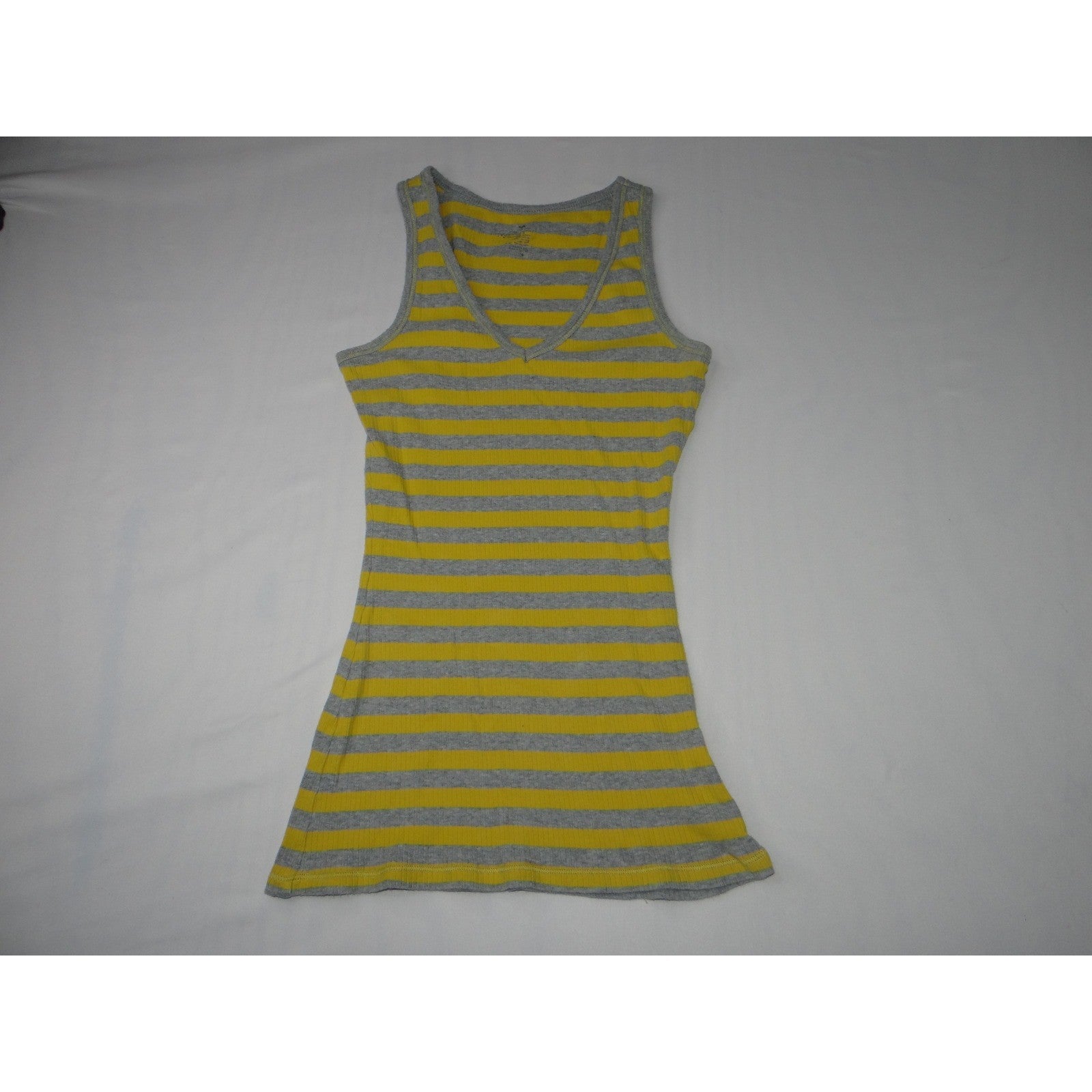Y2K Wet Seal Lace Trim Striped Cami & American Eagle Ribbed Tank Top Bundle 2pc