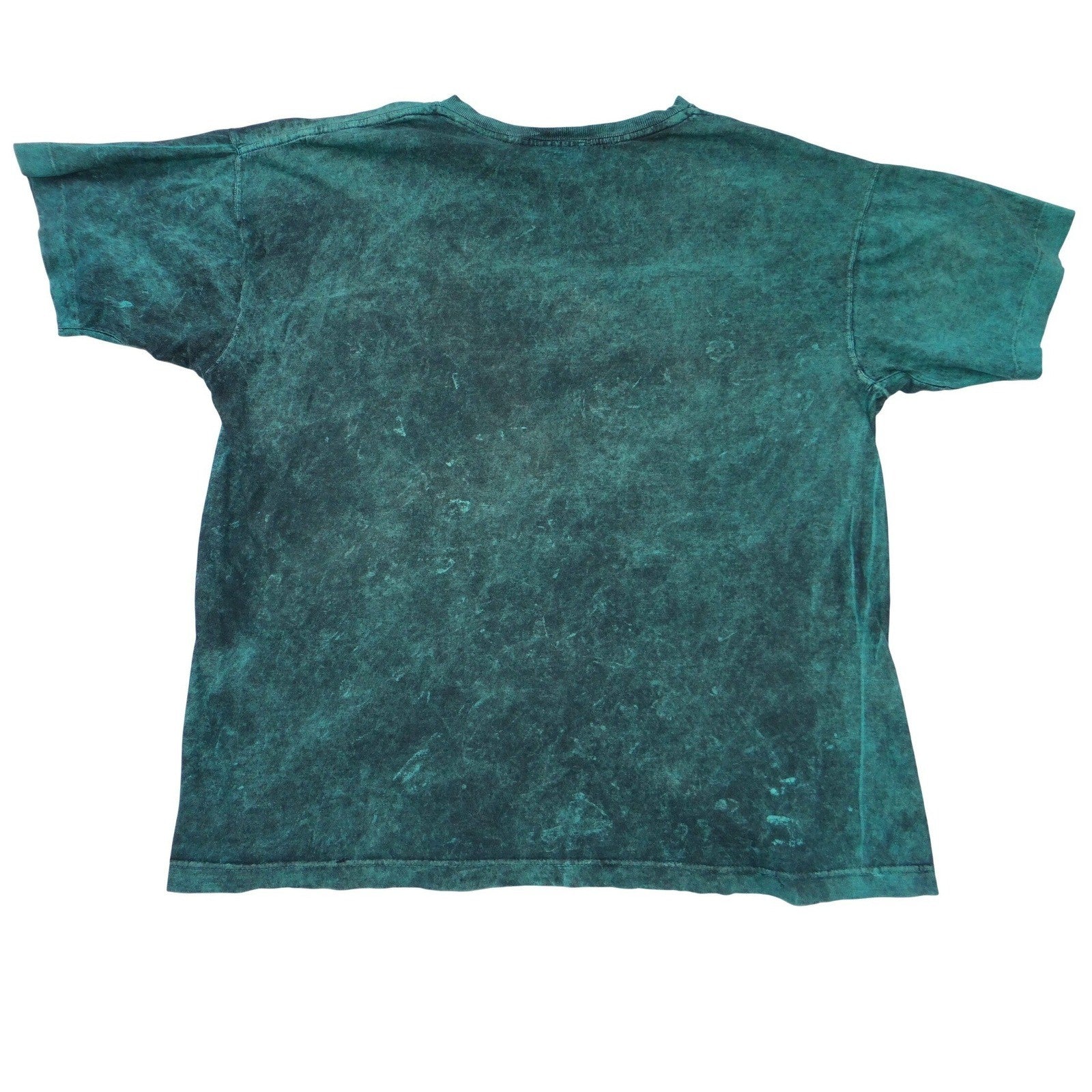 Yesterdays Slick Rock Moab Utah Acid Wash Graphic Tee Teal Mens Large