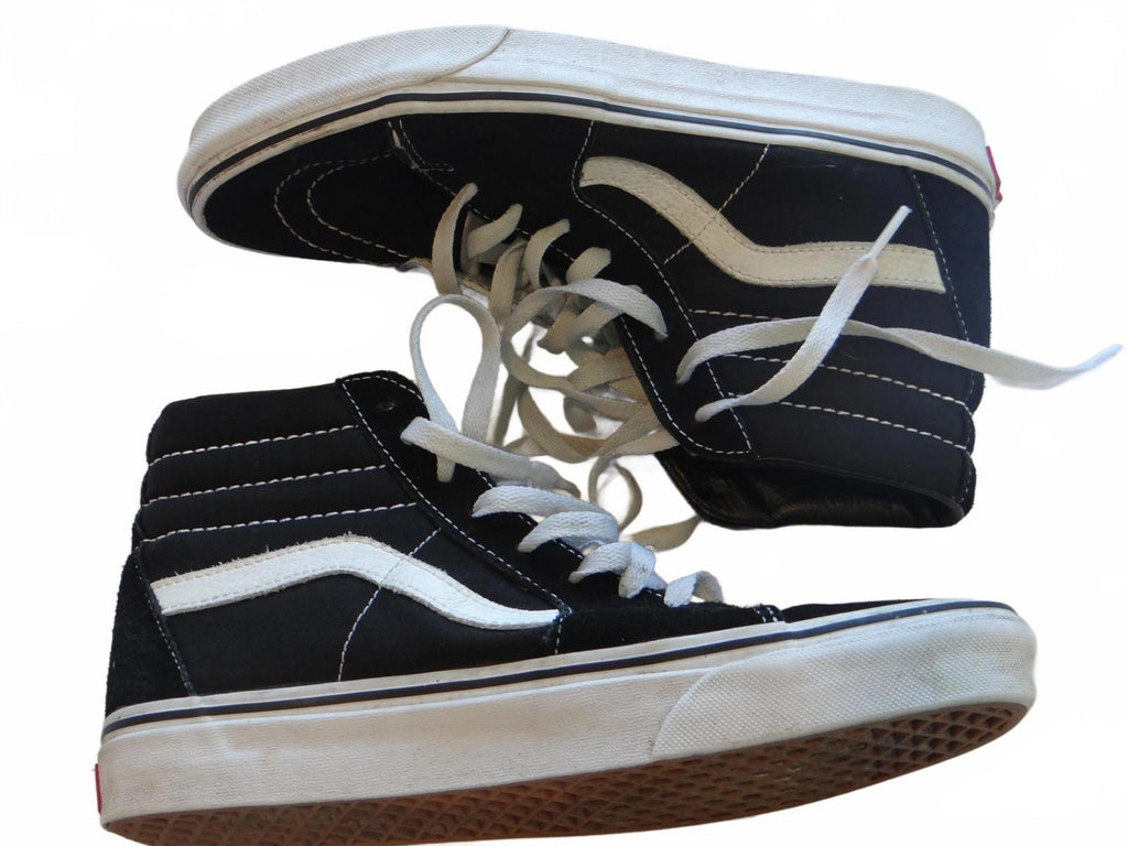 Vans Sk8-Hi Black and White High-Top Sneakers
