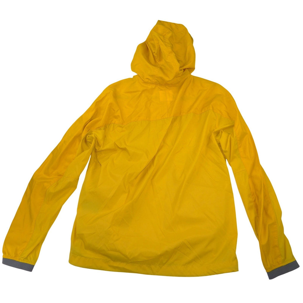 HM Mens Yellow Hooded Windbreaker Lightweight Zip Up Jacket Size M 2013