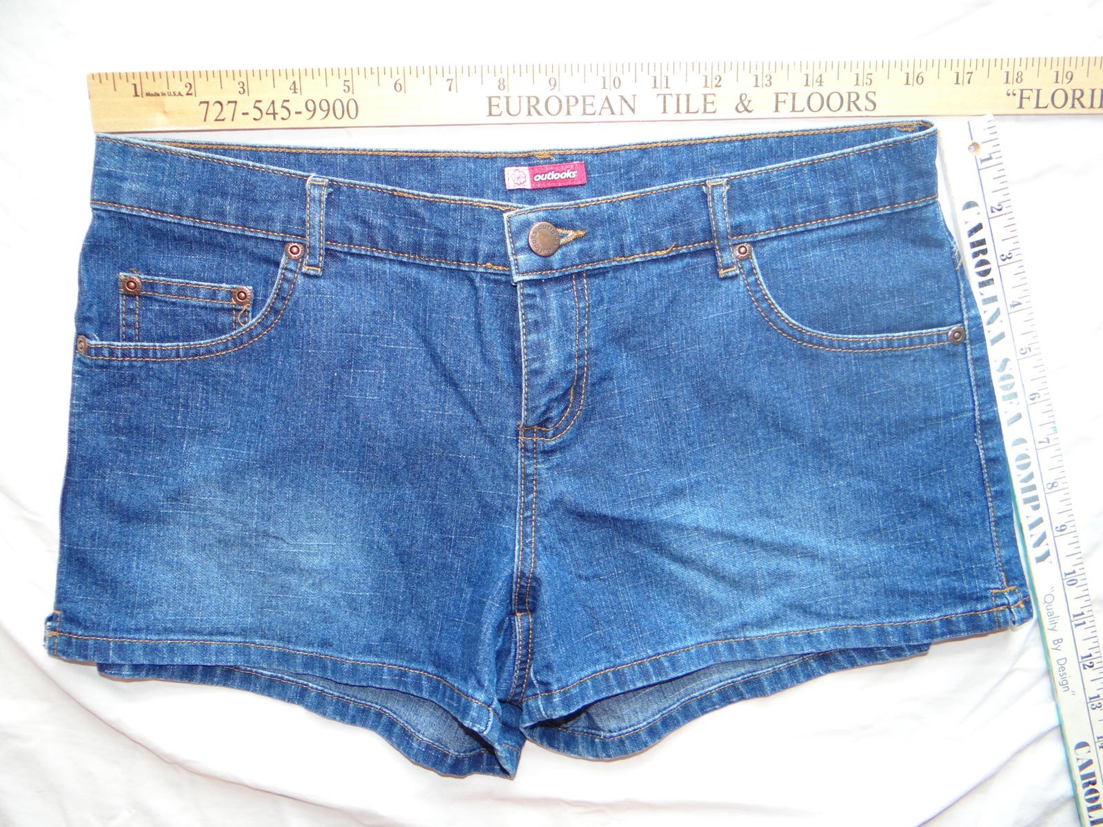 Vintage Women's Denim Shorts by Outlooks Size 11