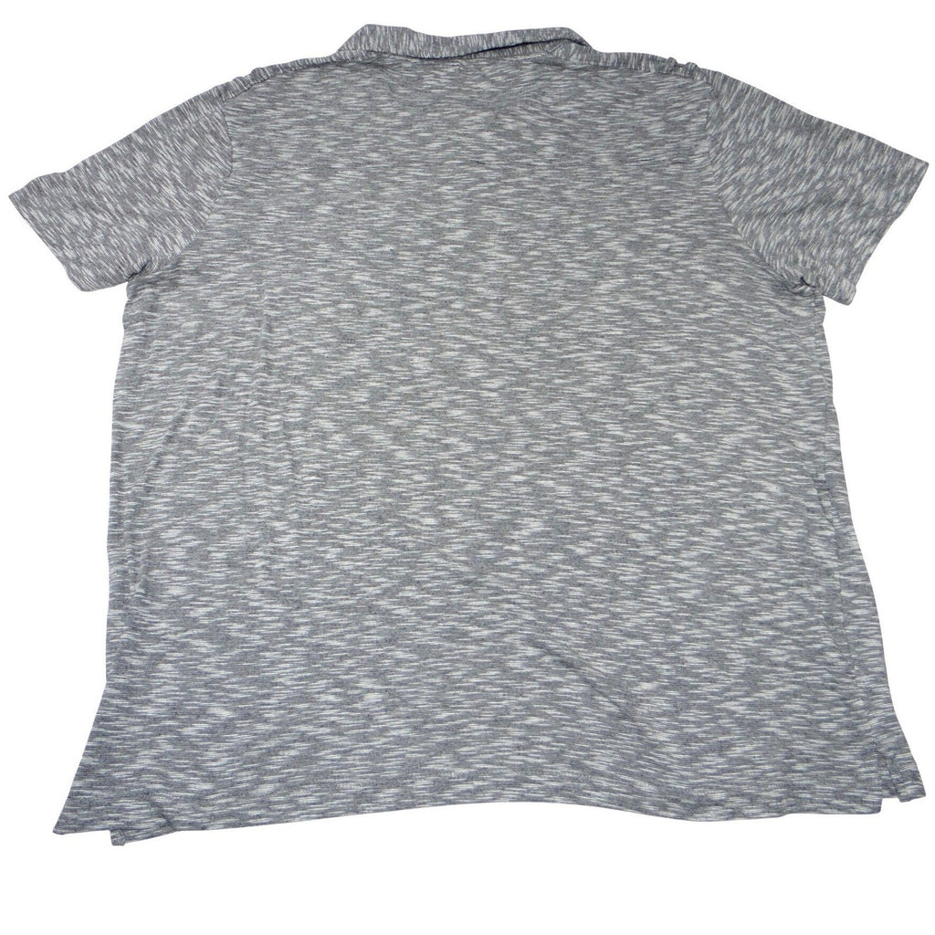 Rock & Republic Mens XL Heather Gray The Iconic Polo Shirt Short Sleeve