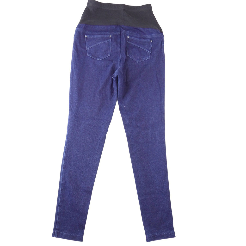 Time and Tru Maternity Skinny Jeans Dark Wash Blue Full Belly Panel Small 4-6