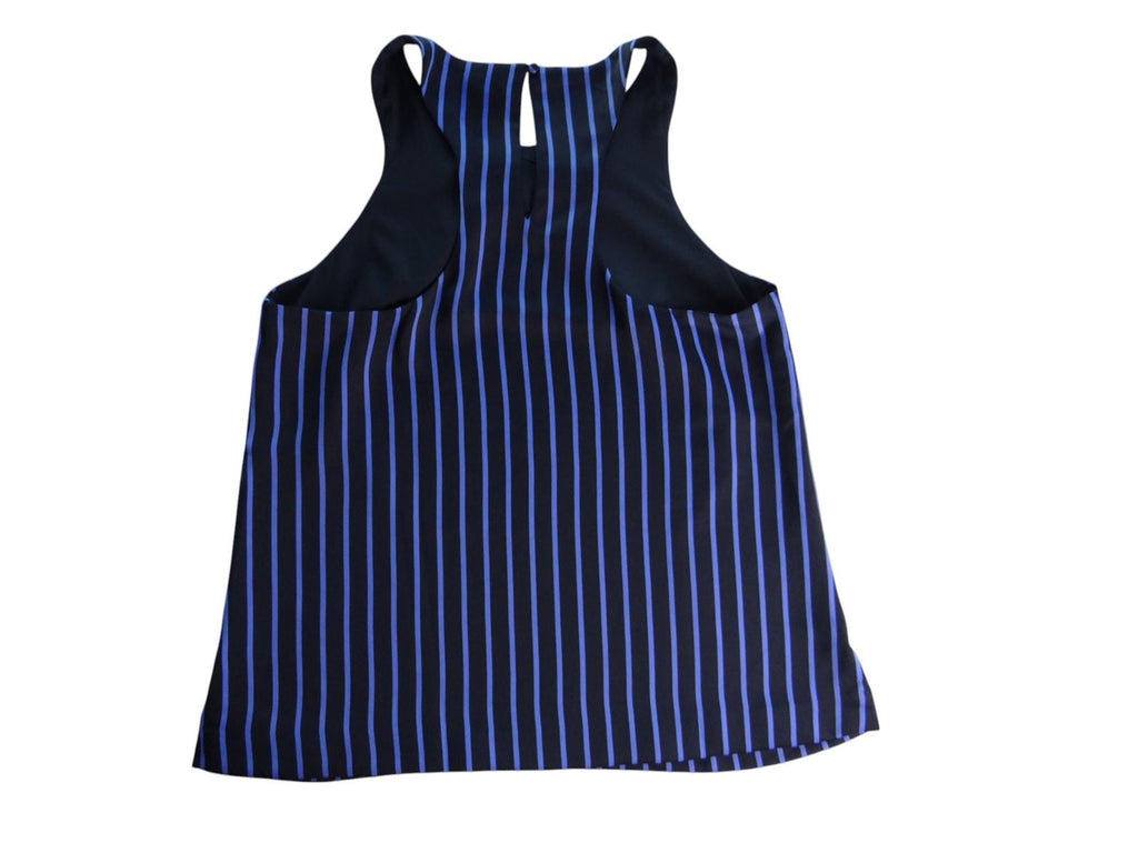Banana Republic Chic Striped Tank Top - Navy & Blue