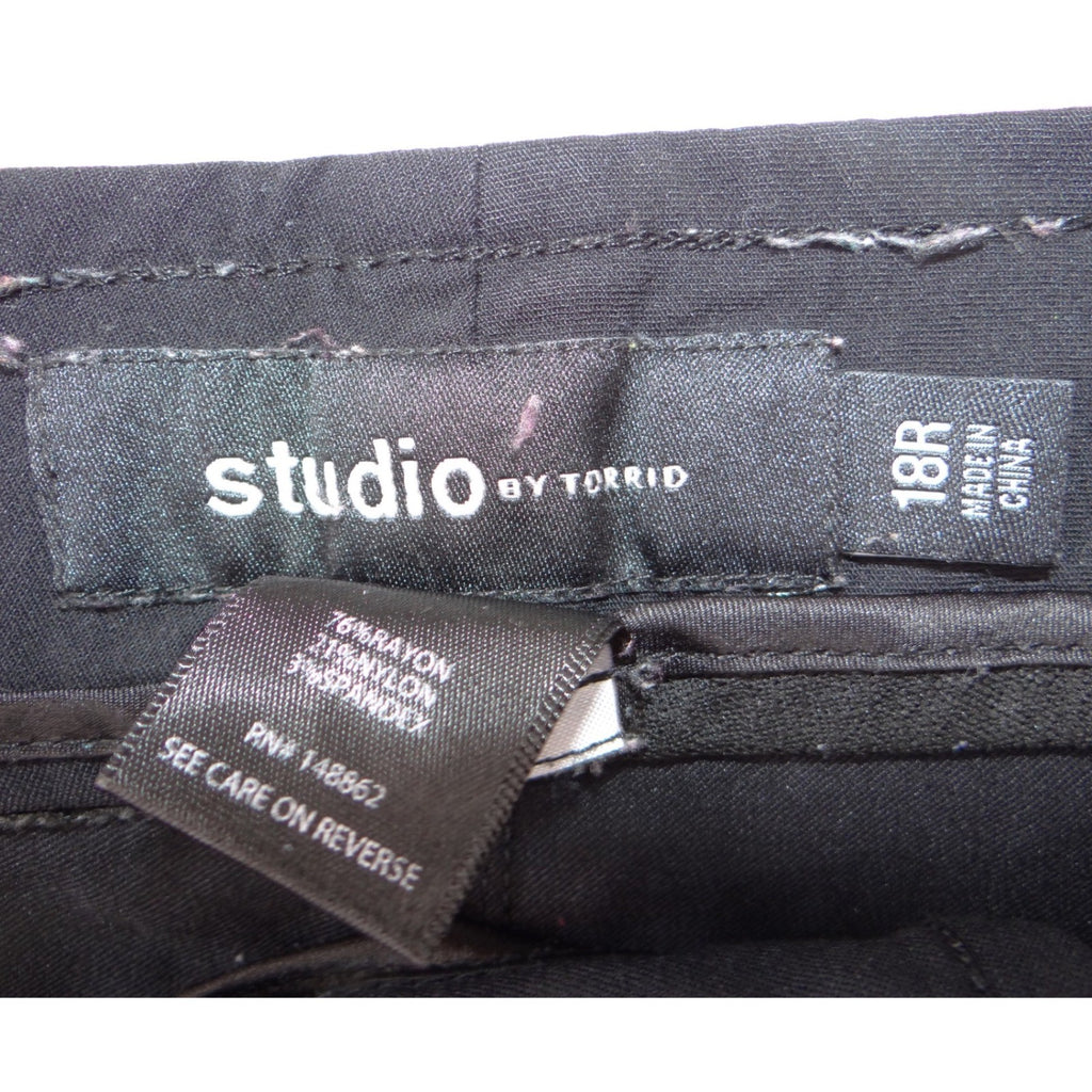 Studio by Torrid Womens Black Dress Pants Size 18R Stretch Career Trousers