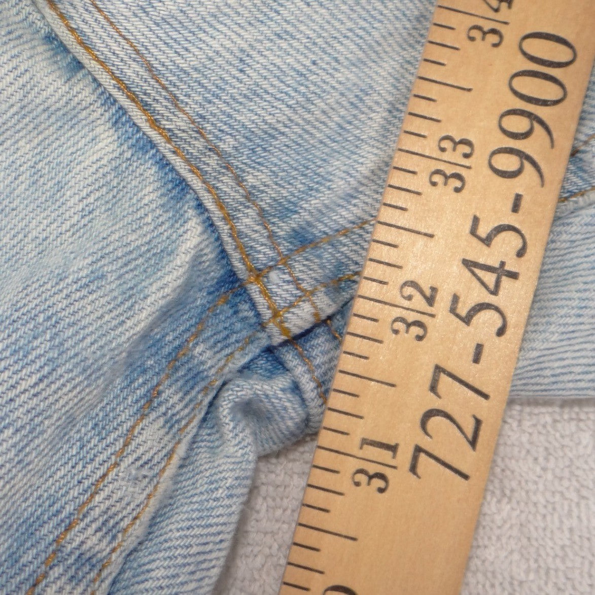 Vintage Levis Orange Tag Jeans Mens 36x34 Light Wash Straight Leg Made in USA