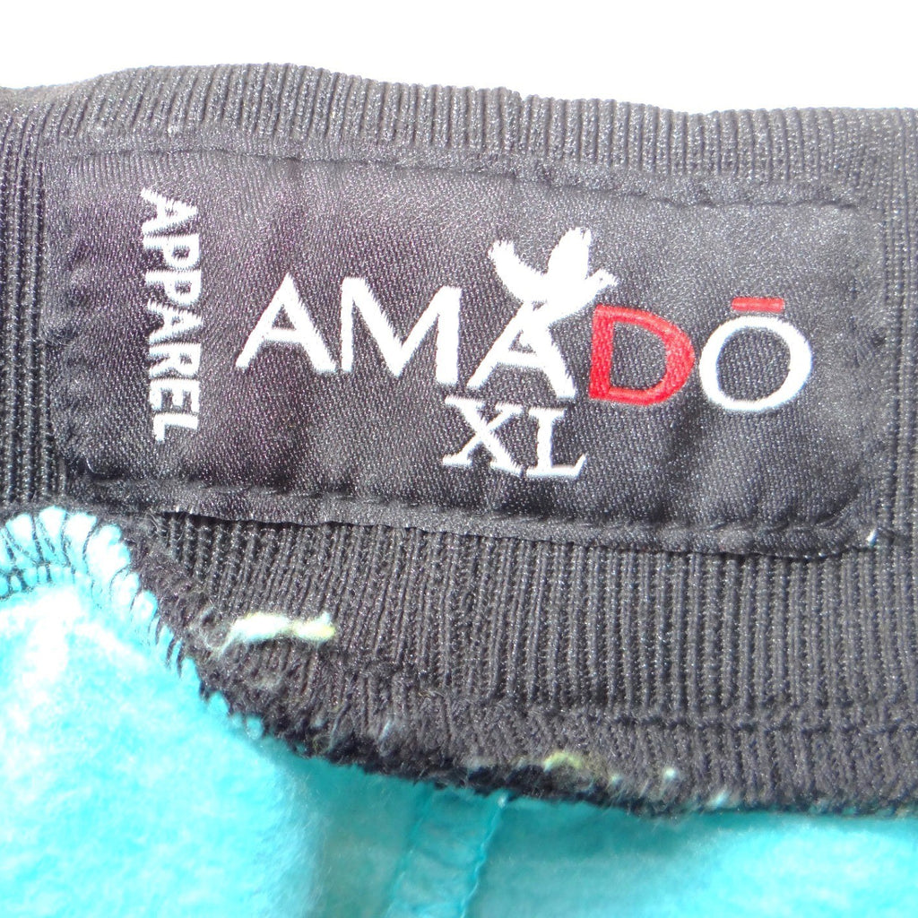 Amado Apparel Mens XL Colorblock Fleece Joggers Teal Yellow Pink Streetwear