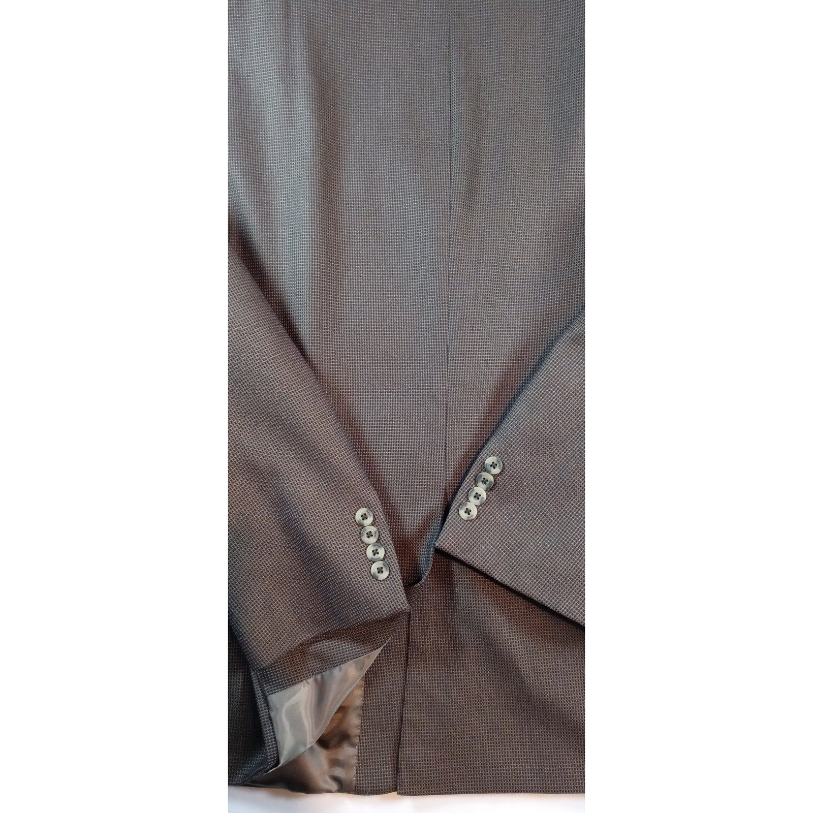 Geoffrey Beene Men's Brown Textured Blazer Jacket Classic Fit Business Casual