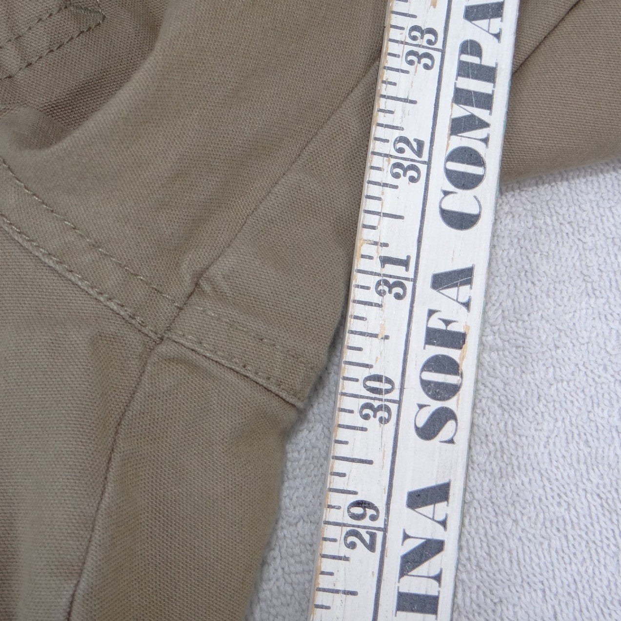 Columbia Mens Tan Khaki Canvas Utility Hiking Pants Straight Leg 32x30
