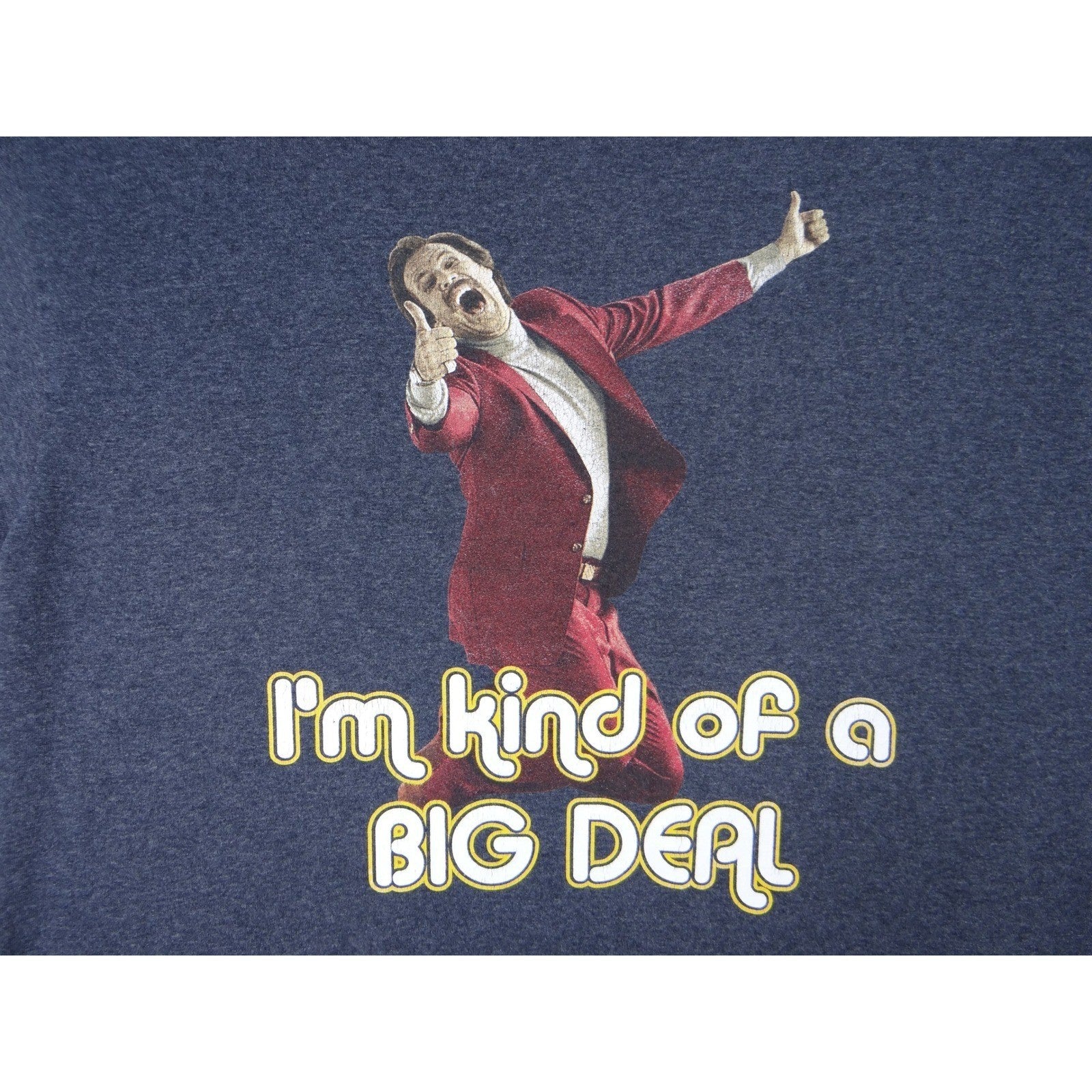 Anchorman The Legend of Ron Burgundy T Shirt Men's Large Graphic Tee Movie Quote
