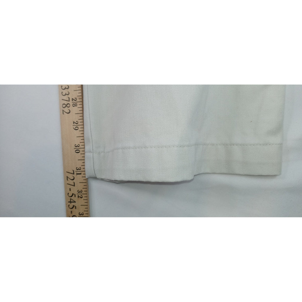 Eddie Bauer Mens Khakis Relaxed Fit Pleated Front Wrinkle Resistant Pants 38x32