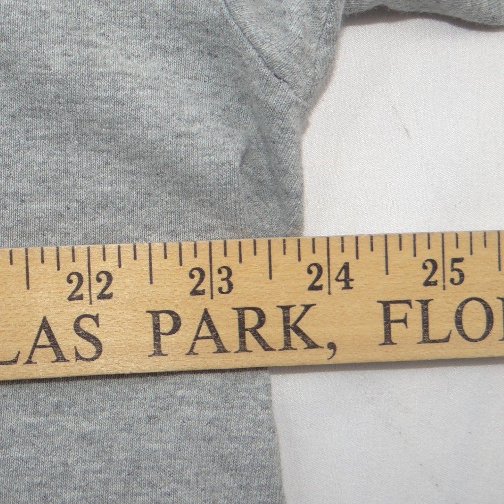 Hard Rock Cafe Cayman Islands Graphic Cropped T-Shirt Gray Women XL Boxy Raw Hem