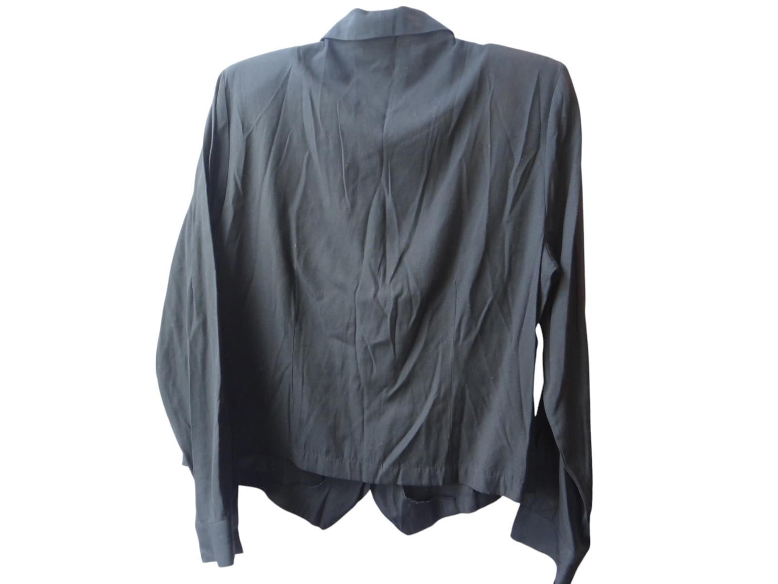 VINTAGE Women's Black Button Up by Dress barn
