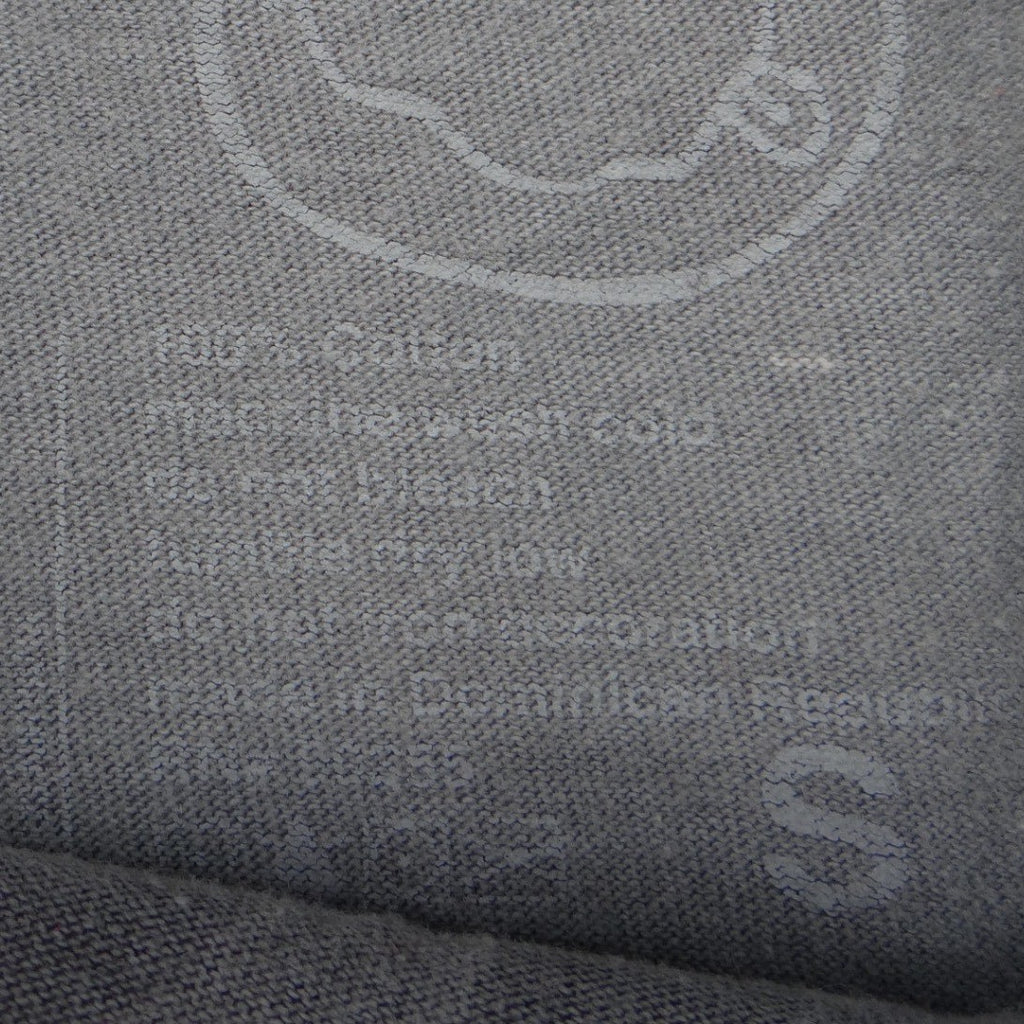 Nirvana Smiley Face T-Shirt Gray Acid Wash Graphic Tee Size S