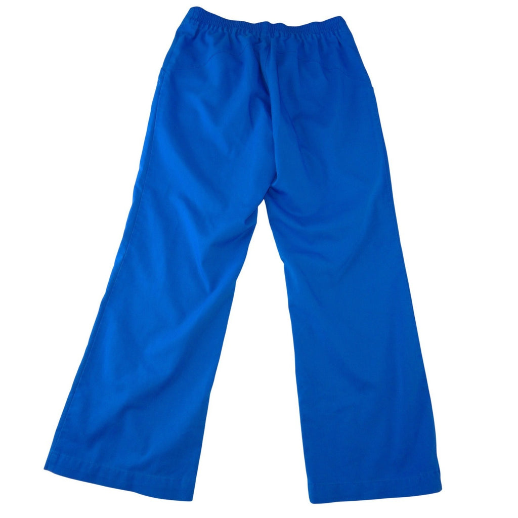 Purple Label by Healing Hands Womens Royal Blue Scrub Pants Petite Small
