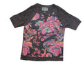James Coviello Vibrant Floral Print Raglan Tee
