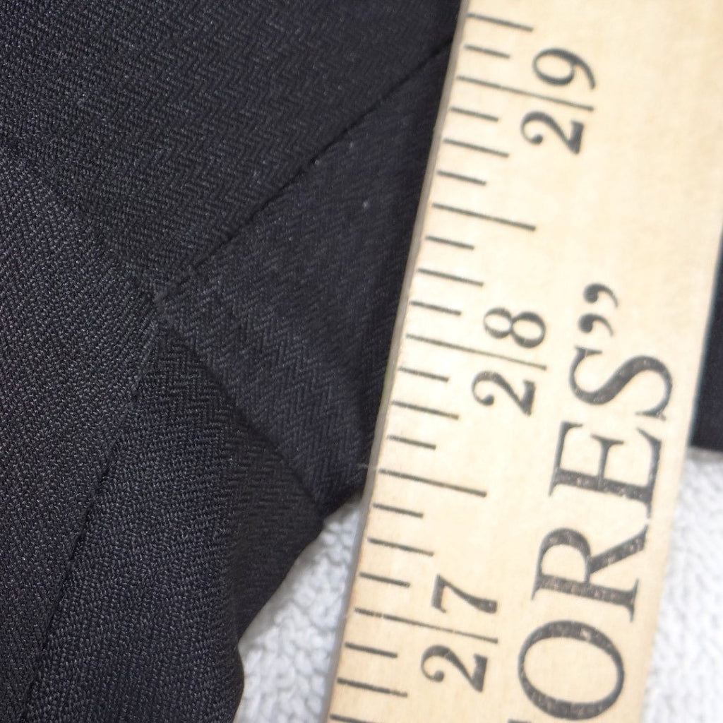 JF J Ferrar Mens Black Dress Pants Flat Front Straight Leg 36x29 Solid