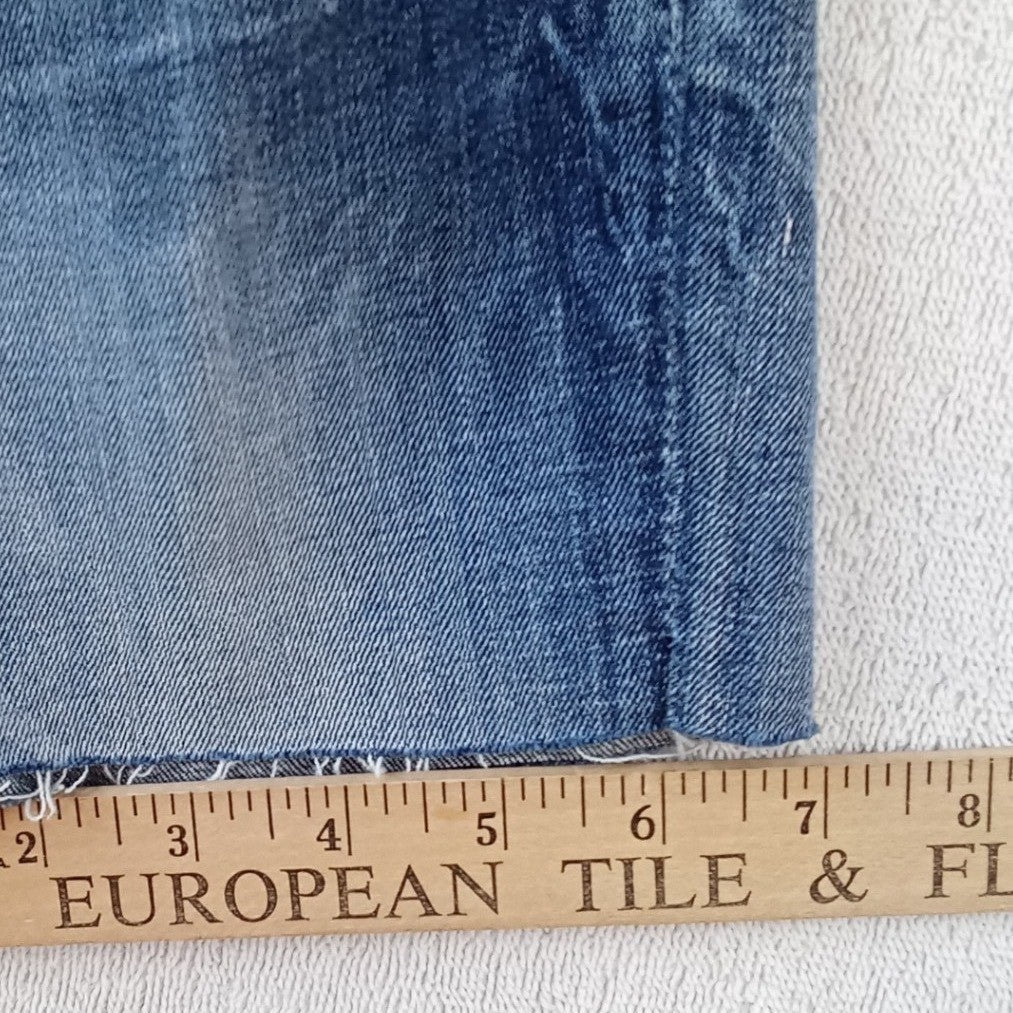 Miss Me Girls Size 16 Bermuda Cut-Off Denim Shorts Dark Wash Embroidered