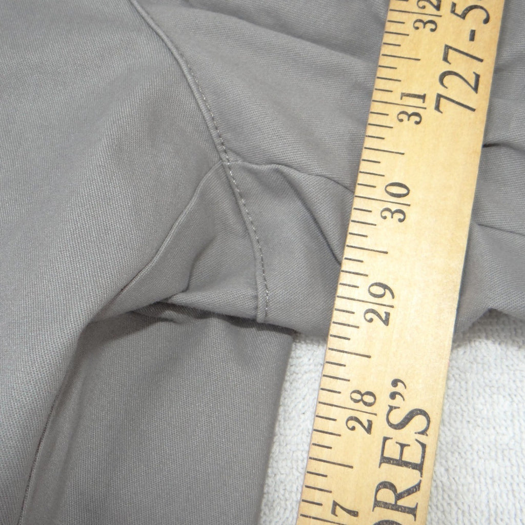 Croft & Barrow Mens Easy Care Classic Fit Grey Chino Dress Pants 40x32 Stretch