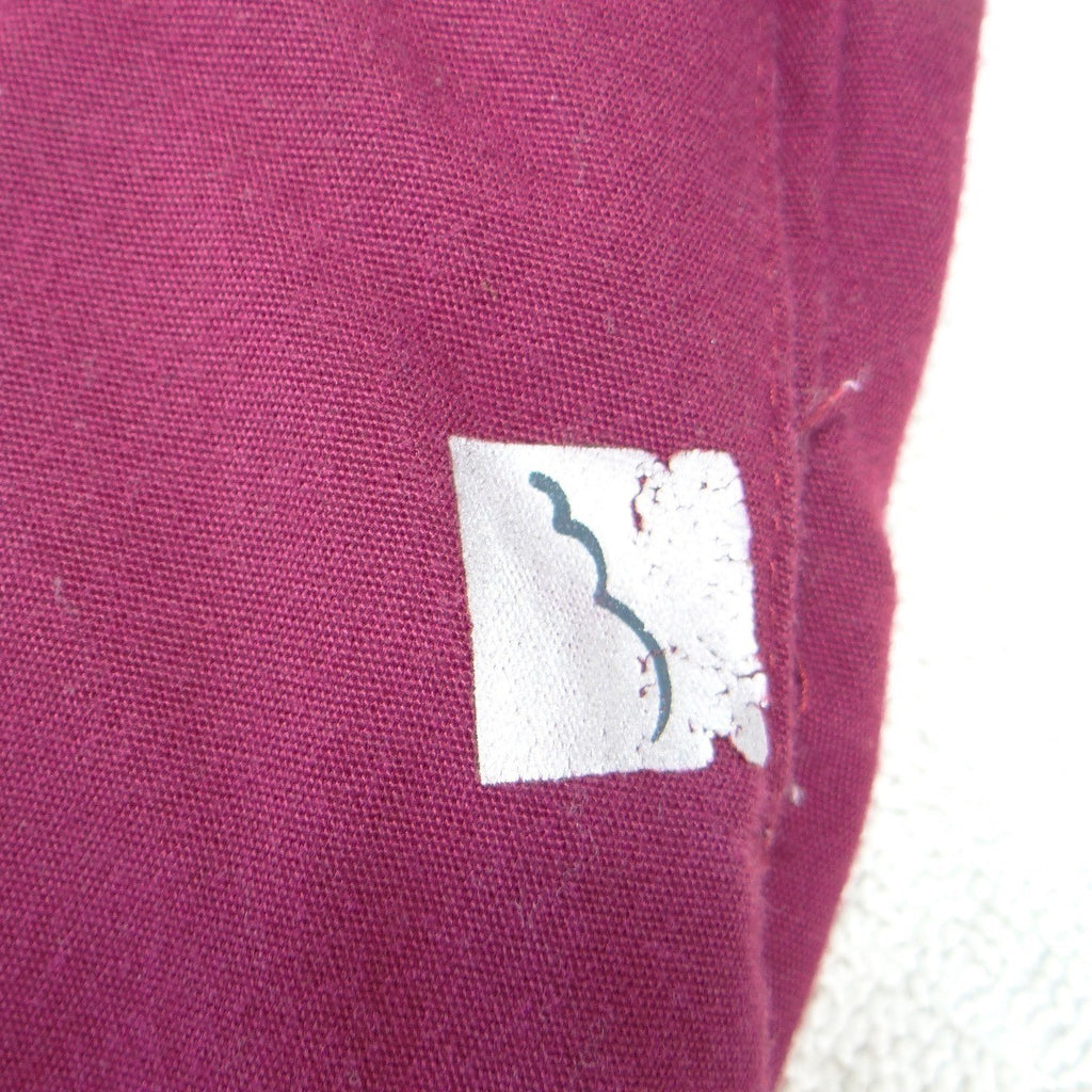 Womens Burgundy Elastic Waist Straight Leg Scrub Pants Medical Uniform Maroon