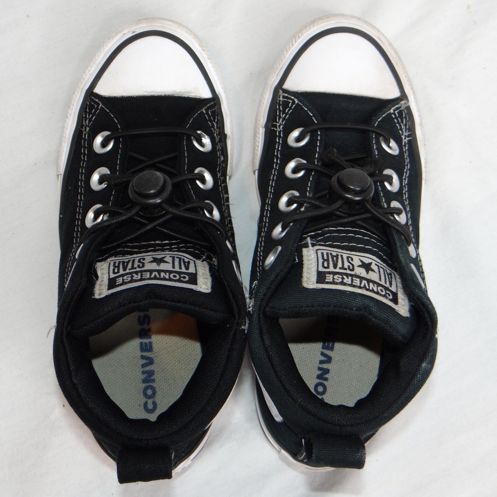 Converse Chuck Taylor All Star Mid Top Black Canvas Youth Shoes Size 13