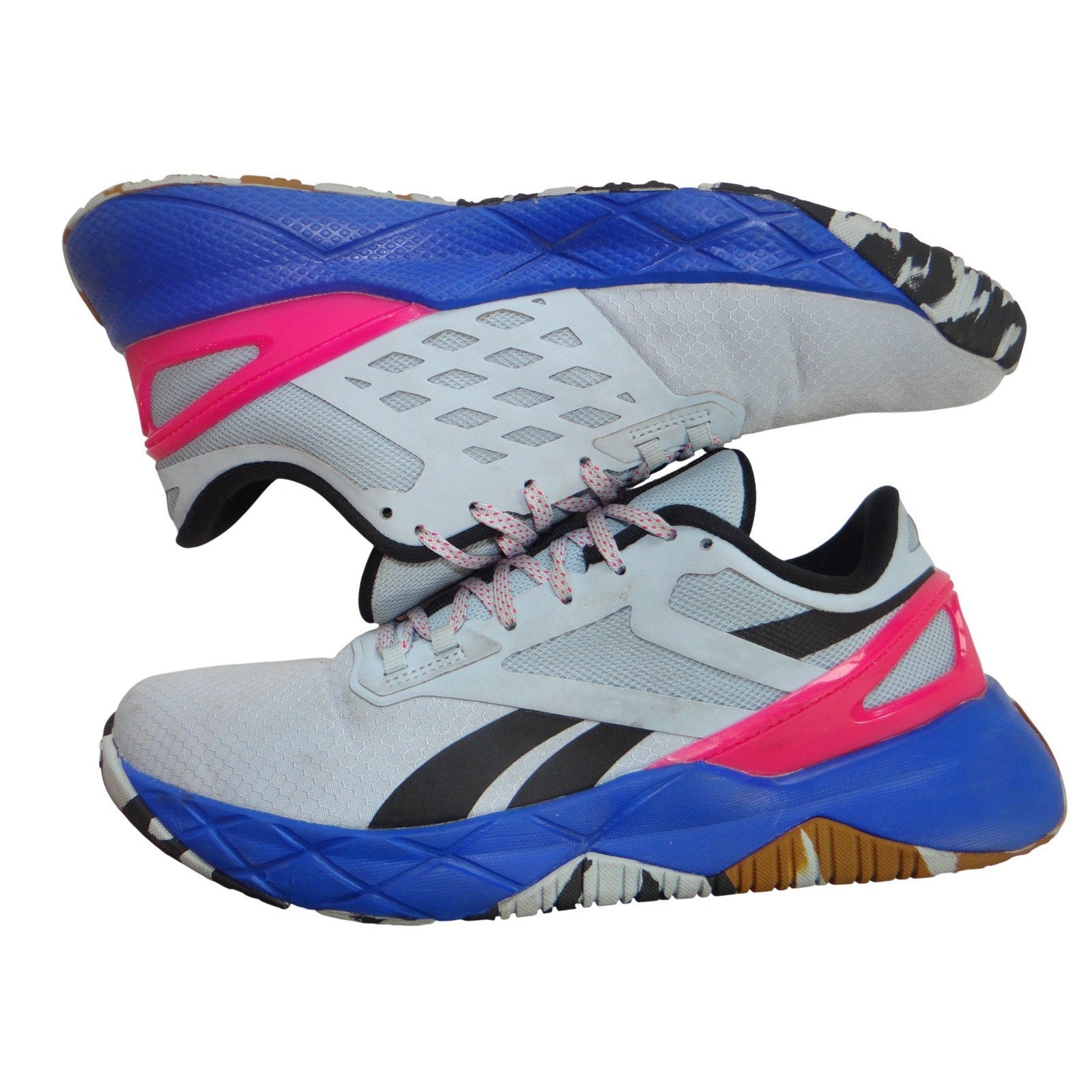Reebok NanoFlex TR 20 Women's Training Shoes Light Blue Pink Blue Size 9