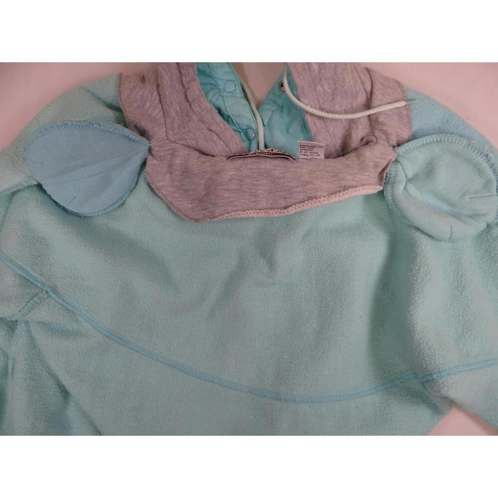 Vintage 1990's China Wear By Morsly Light Blue Pullover Sweatshirt Hoodie