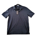 NWT-Armani Exchange Mens Deep Navy Quarter Zip Polo Shirt Size S