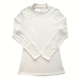 Ribbed Mock Neck Long Sleeve Top Flare Pants Set Cream Beige Knit Lounge
