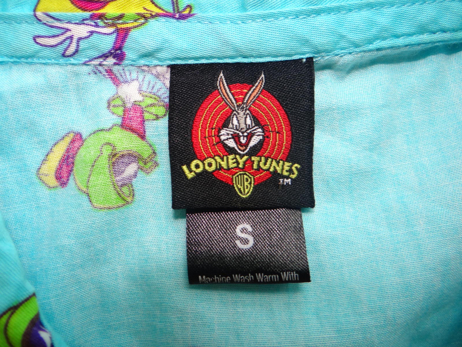 Looney Tunes Cartoon Print Short Sleeve Shirt - Vintage Inspired