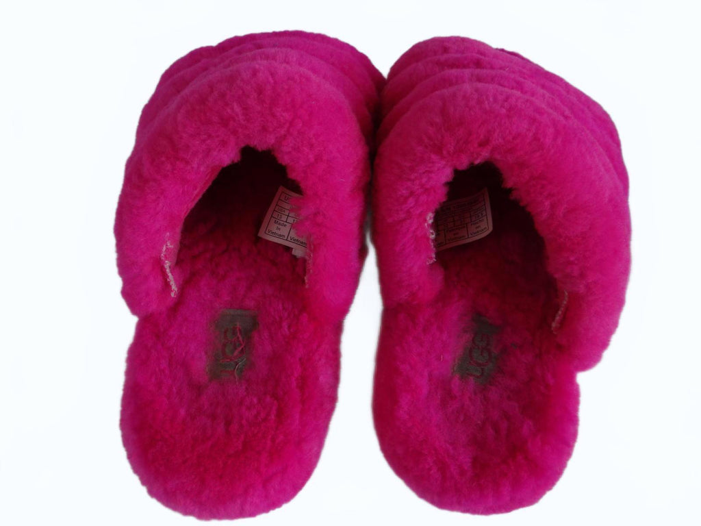 UGG Girl's Cozy Fuzzy Pink Slippers - ALTERED