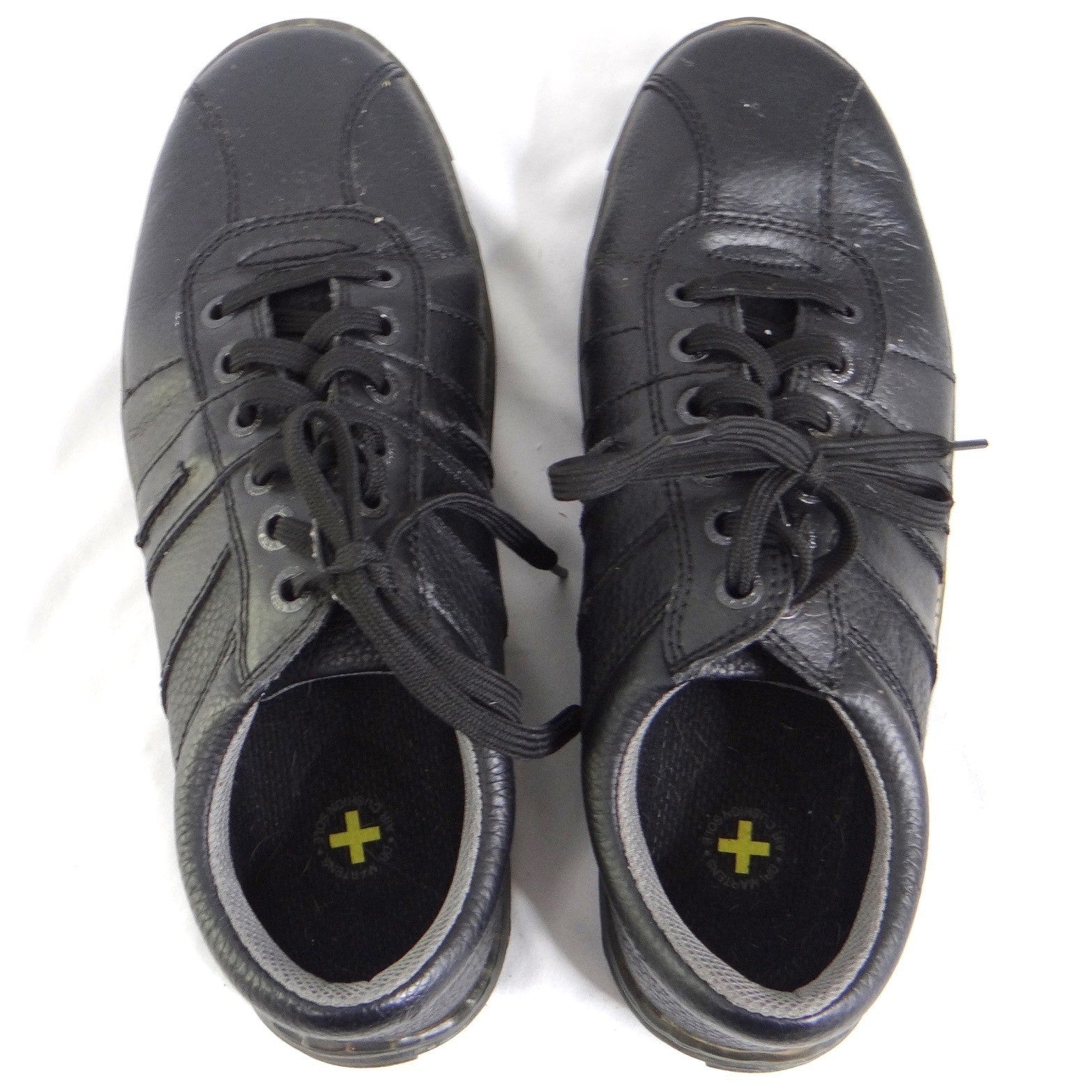 Dr. Martens Pembroke Black Pebbled Leather Low Top Sneakers Mens 11