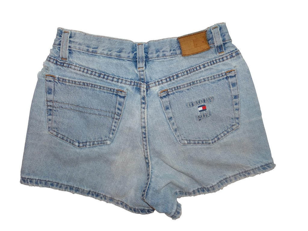 Y2K Tommy Hilfiger Women's Denim Shorts Light Wash