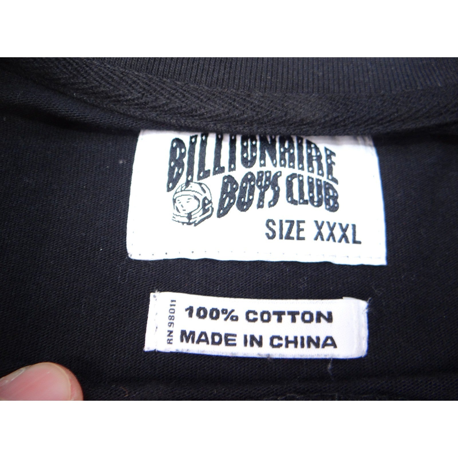 Billionaire Boys Club Astronaut Helmet Long Sleeve T Shirt Black XXXL