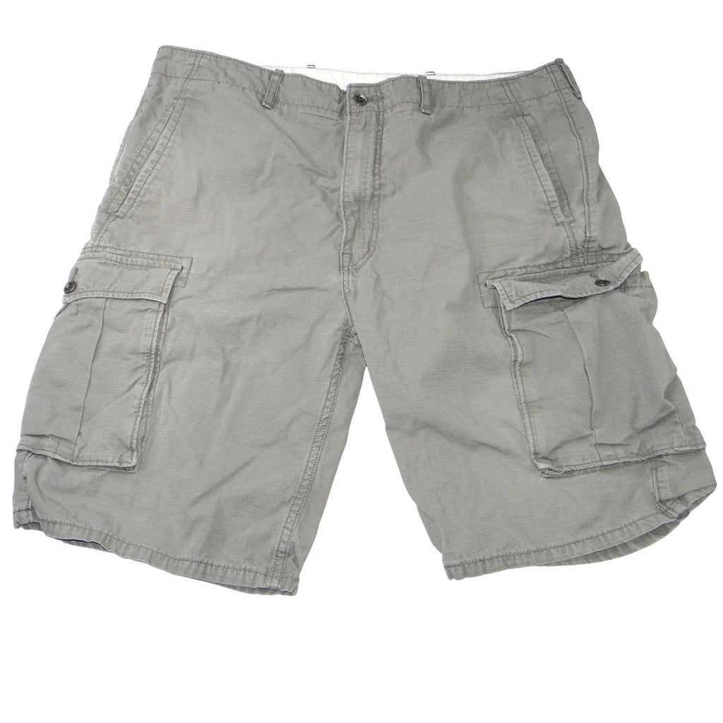 Levi Strauss Co Mens Gray Cargo Shorts W38 Utility Pocket Cotton Blend