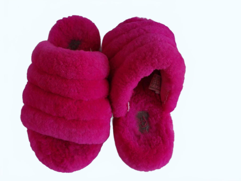 UGG Girl's Cozy Fuzzy Pink Slippers - ALTERED