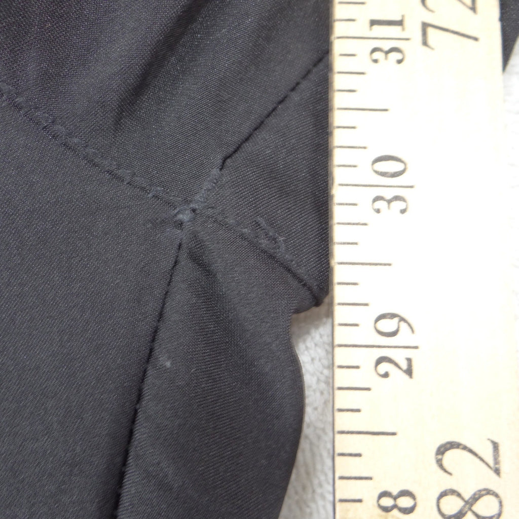 Chic Flex Women Black Scrub Pants Flex-Tek Stretch Drawstring Medical Size L