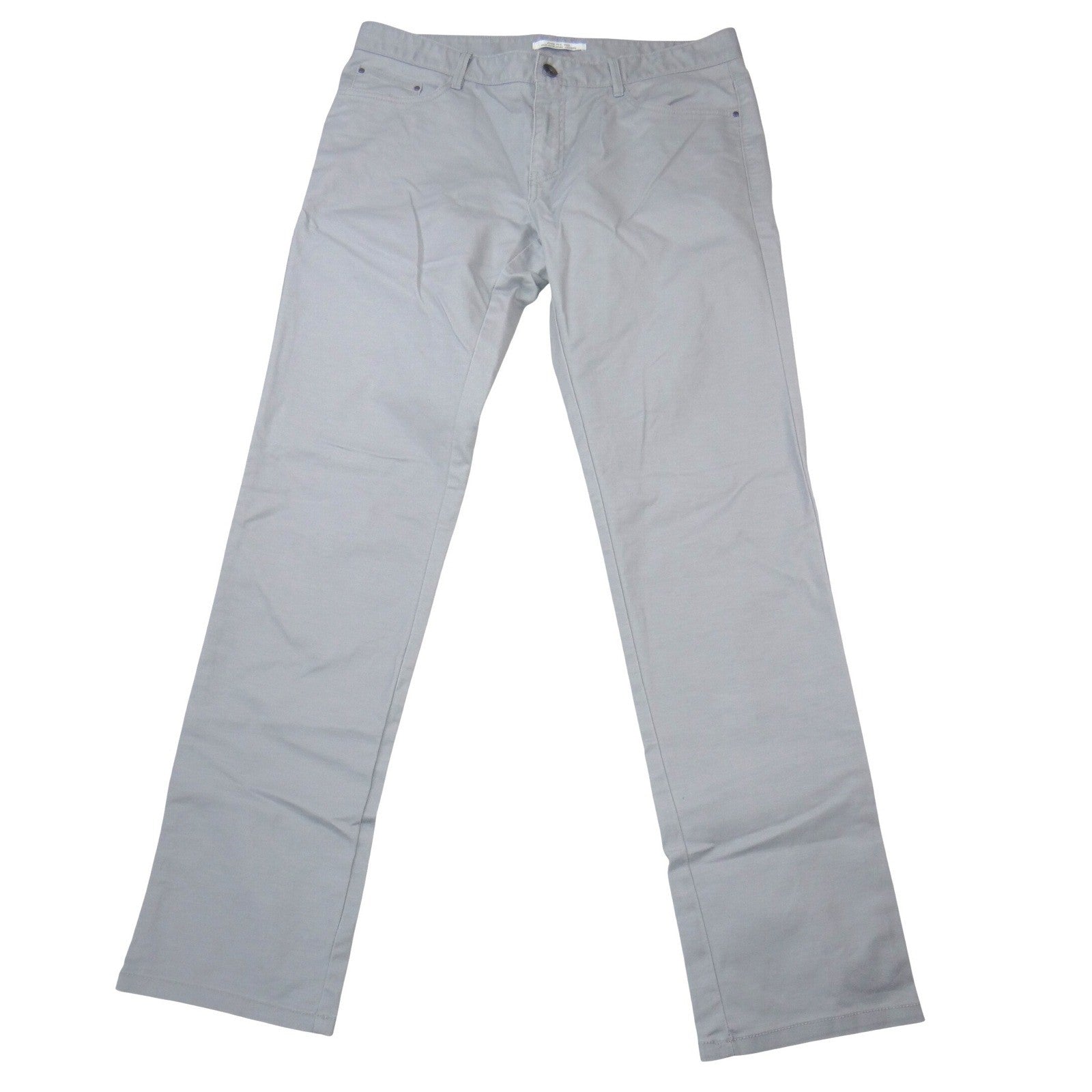 Calvin Klein Mens Extreme Slim Fit Stretch Pants Light Grey 34x32 Chinos