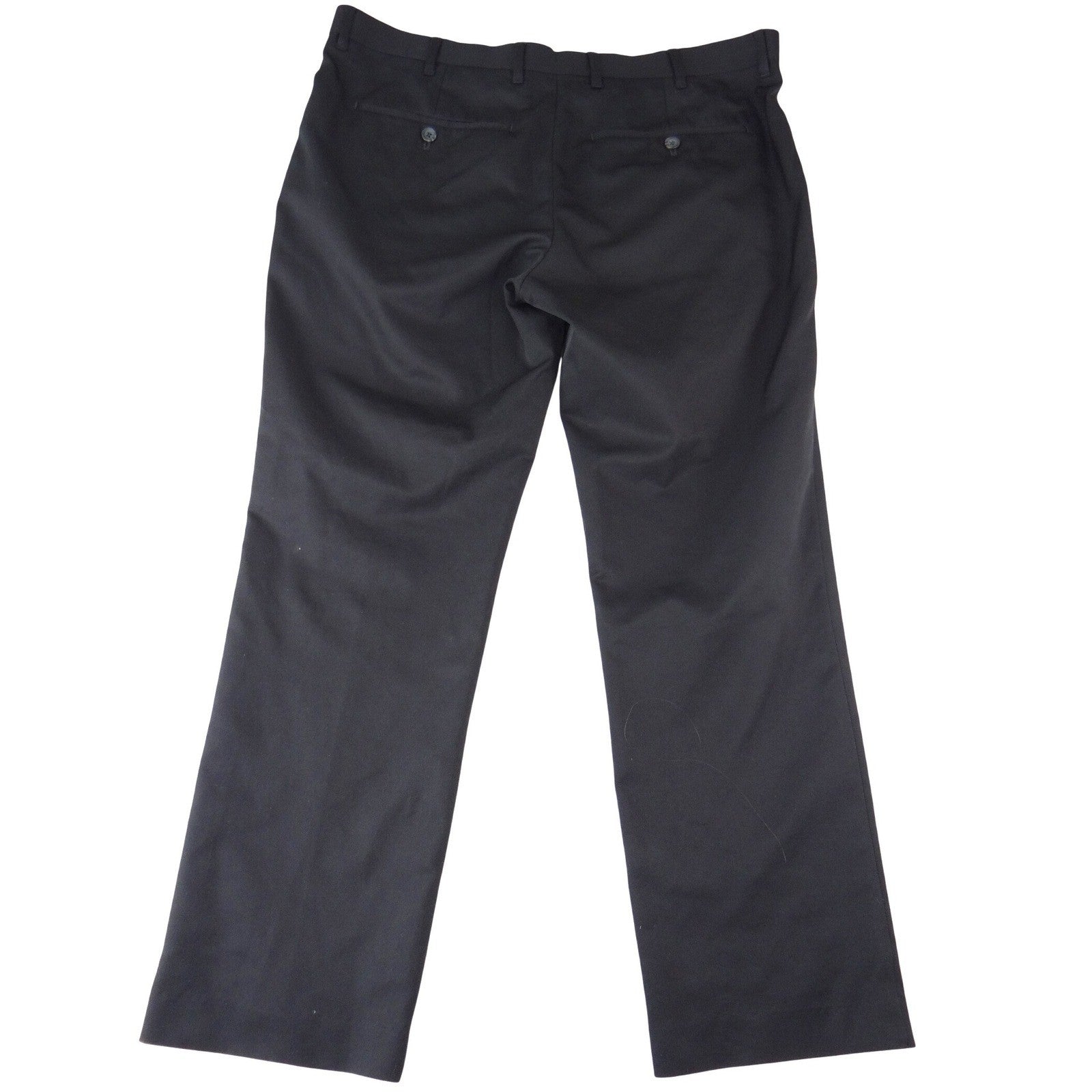 JF J Ferrar Mens Black Dress Pants Flat Front Straight Leg 36x29 Solid