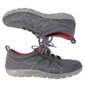 Rockport Walking Sneakers Womens 7.5 Charcoal Grey Burgundy Low Top Shoe