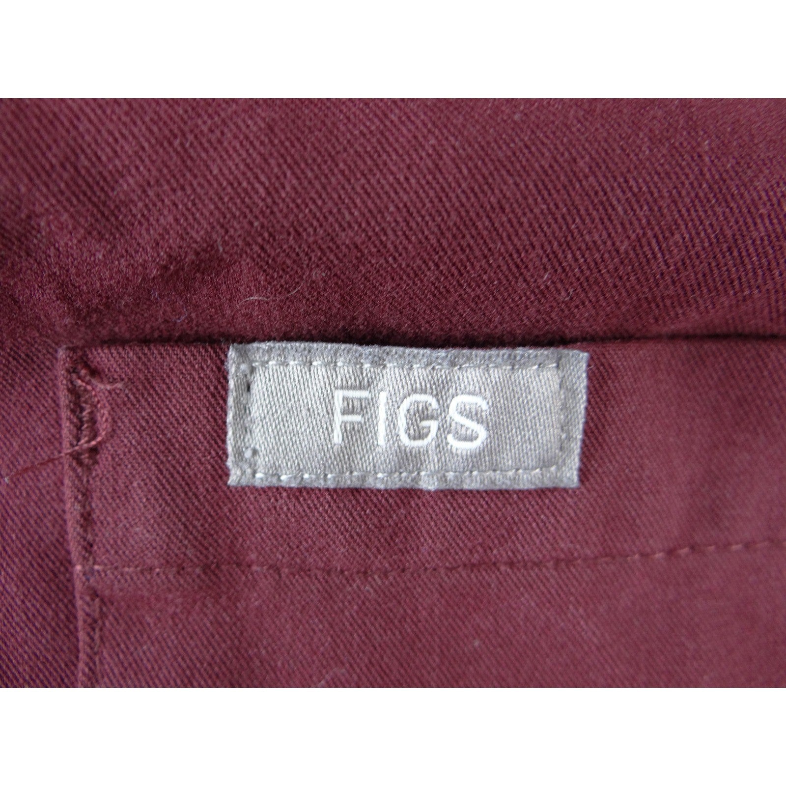 FIGS Technical Collection Women Maroon Burgundy V-Neck Scrub Top XS