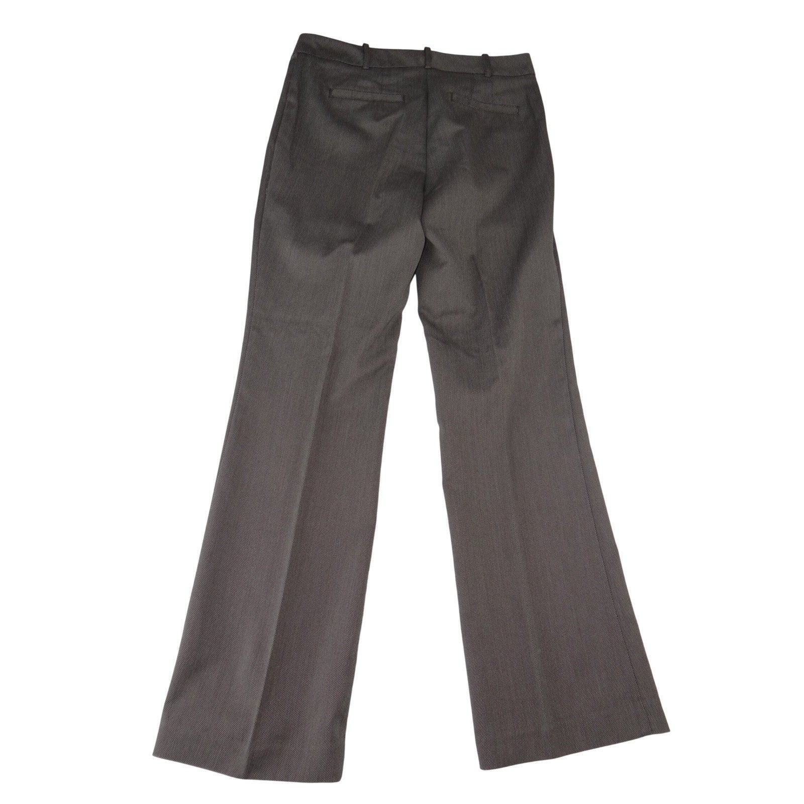 Worthington Curvy Fit Straight Leg Dress Pants Brown Textured Trousers Womens 4