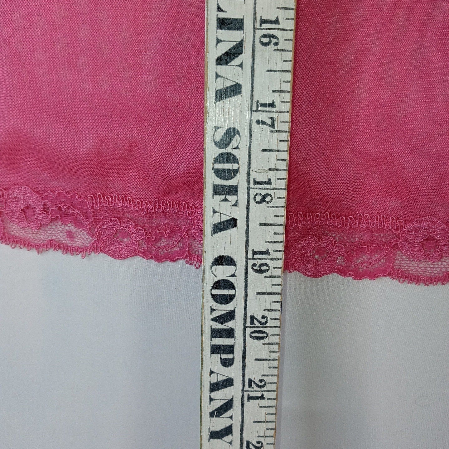 Victoria's Secret Pink Lace Trim Sheer Babydoll Chemise Lingerie Size M
