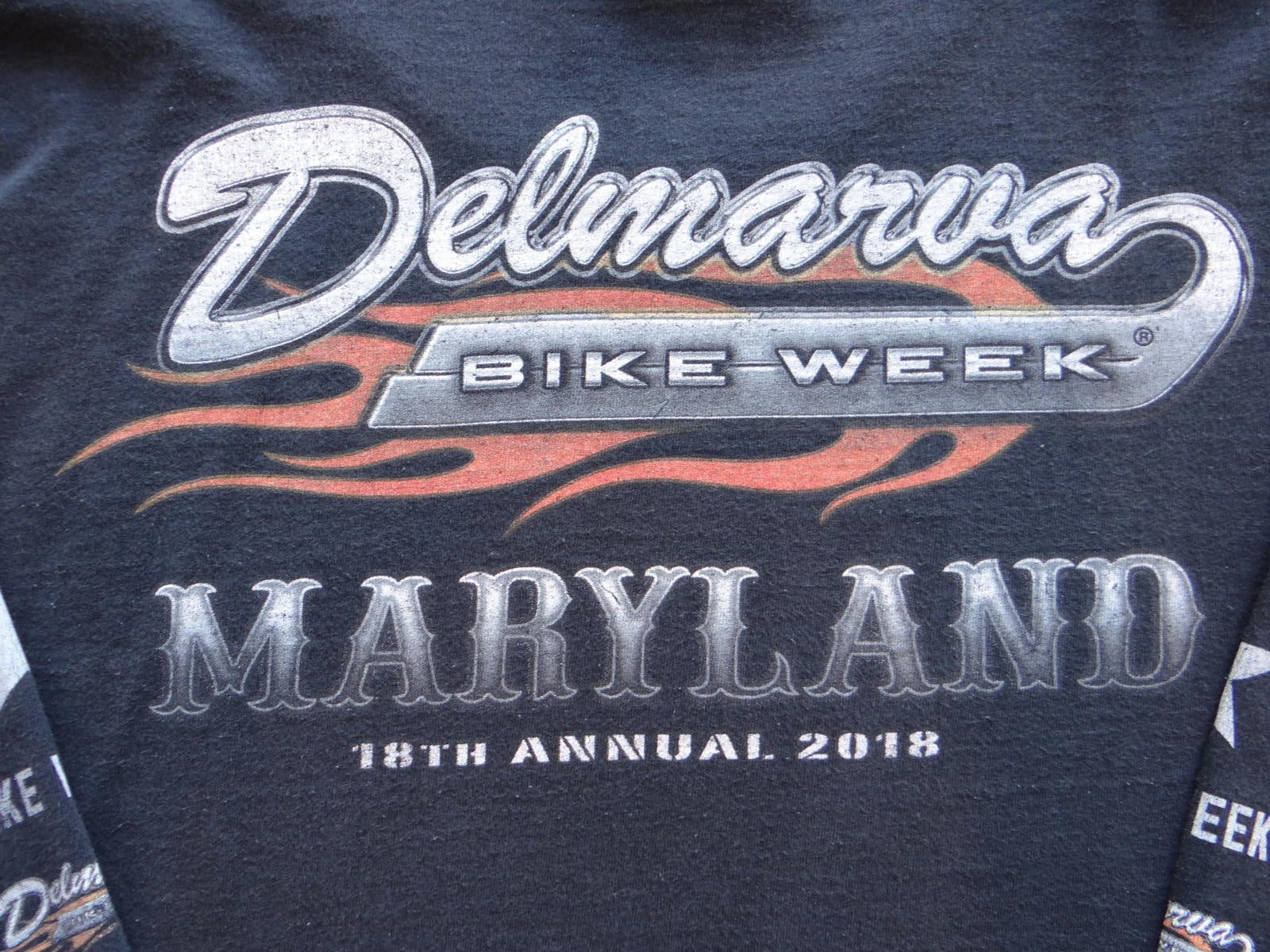 Delmarva Bike Week Maryland Men's Long Sleeve T-Shirt