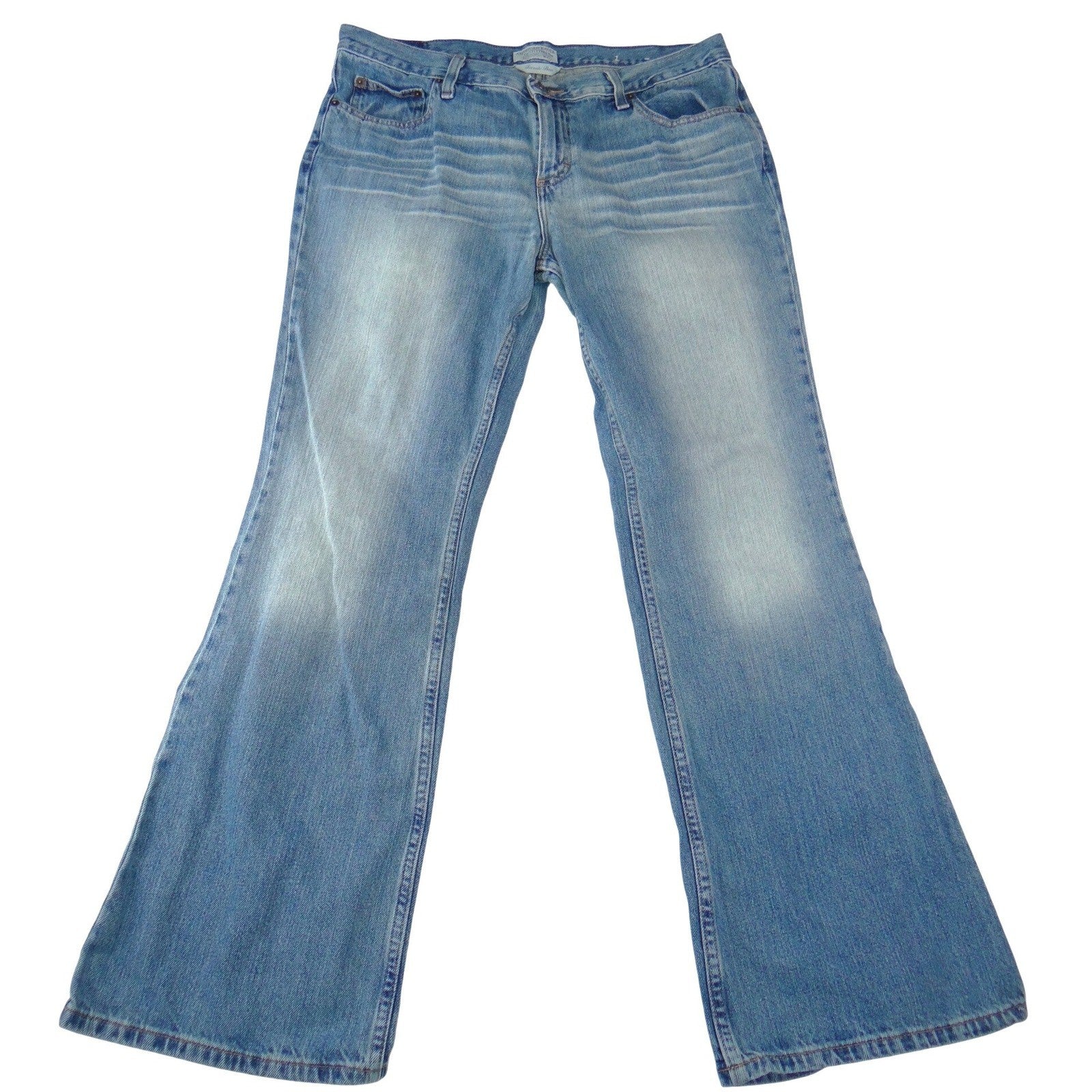 American Eagle Outfitters Favorite Flare Jeans Light Wash Blue 100% Cotton 14