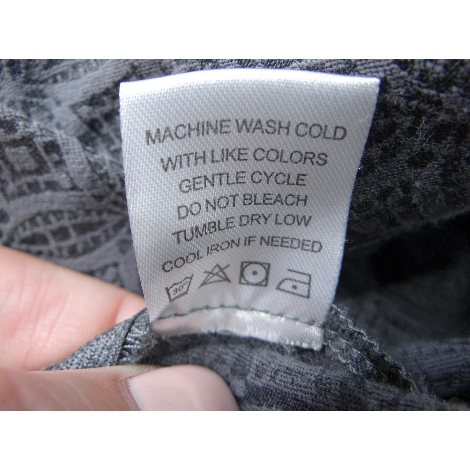 Sigrid Olsen Signature Womens Gray Geometric Pattern Stretch Pants Size 8