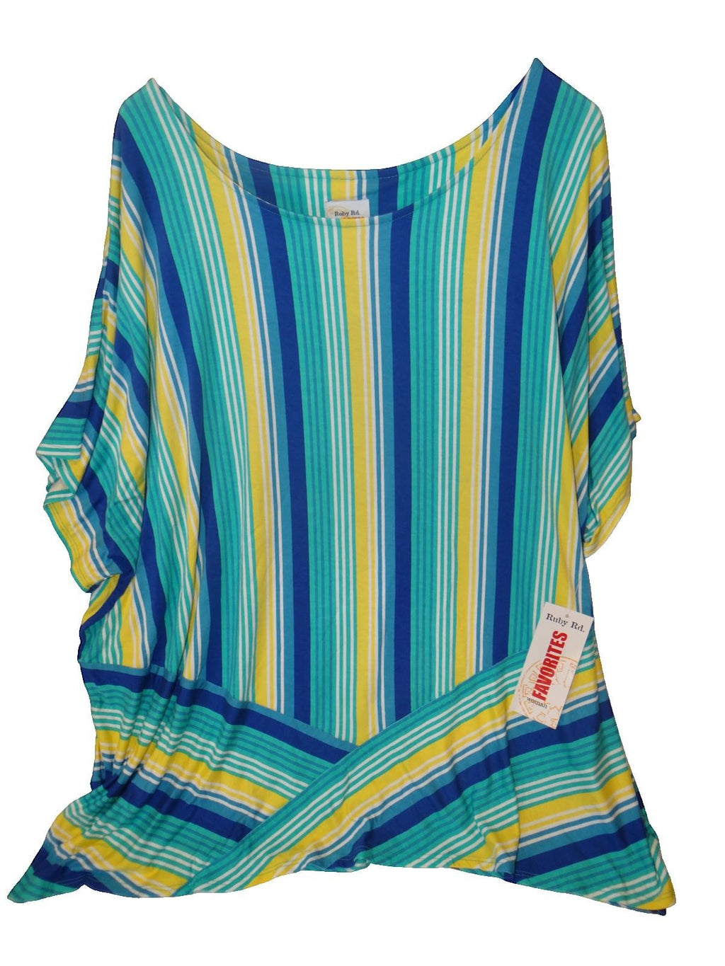 Ruby Rd. Favorites Women's Striped Blouse 3x NWT
